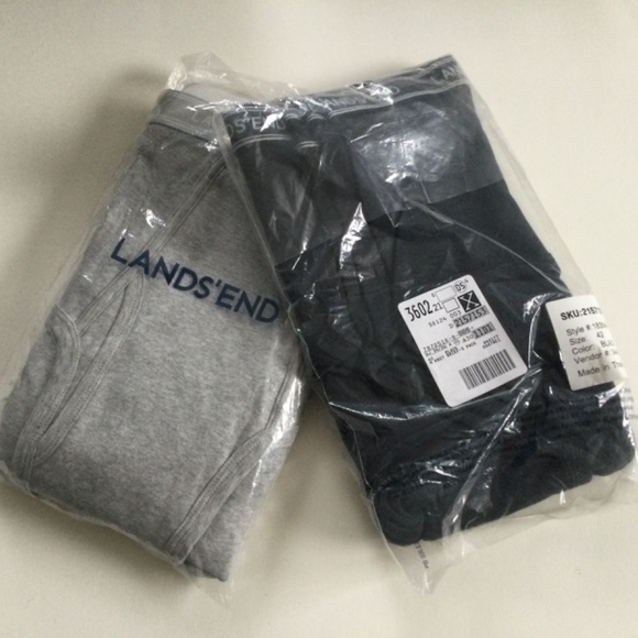 LOT OF 2 LANDS END Mens Briefs …New In packaging - Picture 3 of 5